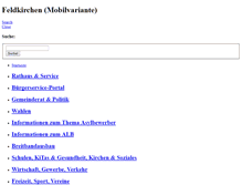 Tablet Screenshot of feldkirchen.de